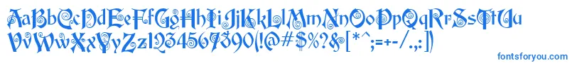 EdisonMf Font – Blue Fonts on White Background