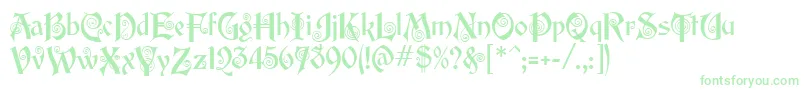 EdisonMf Font – Green Fonts on White Background