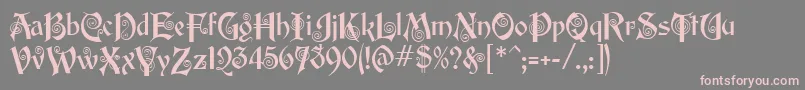 EdisonMf Font – Pink Fonts on Gray Background