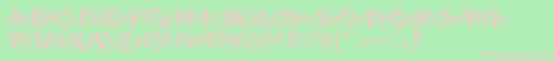 EdisonMf Font – Pink Fonts on Green Background