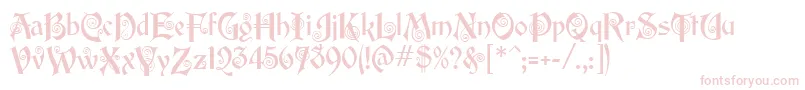 EdisonMf Font – Pink Fonts on White Background