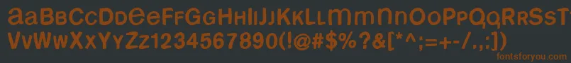 Freebsm Font – Brown Fonts on Black Background