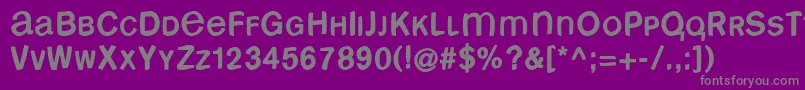 Freebsm Font – Gray Fonts on Purple Background