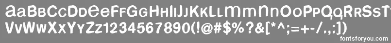Freebsm Font – White Fonts on Gray Background
