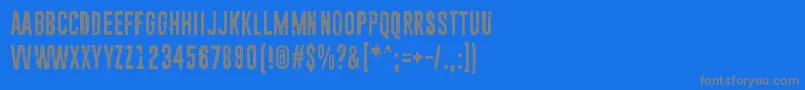 SunZoomSpark Font – Gray Fonts on Blue Background