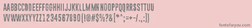 SunZoomSpark Font – Gray Fonts on Pink Background