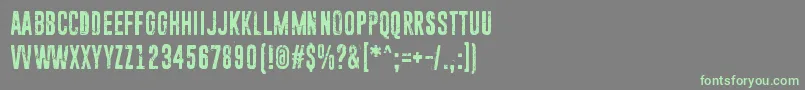 More about SunZoomSpark Font SunZoomSpark Font – Green Fonts on Gray Background