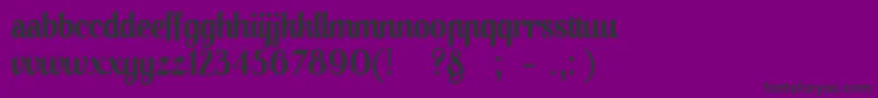 01Apompadoursample Font – Black Fonts on Purple Background