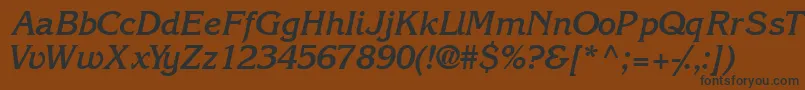 Intuitionssk ffy Font – Black Fonts on Brown Background