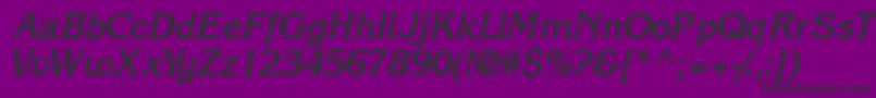 Intuitionssk ffy Font – Black Fonts on Purple Background