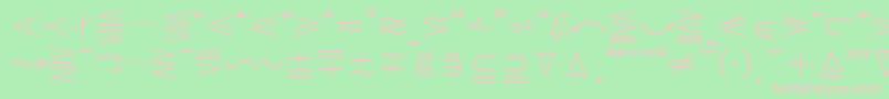 QuantaPiOneSsi Font – Pink Fonts on Green Background