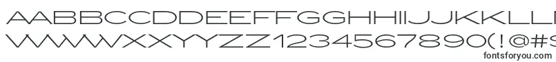 Шрифт ZeppelinLightOt – прямые шрифты