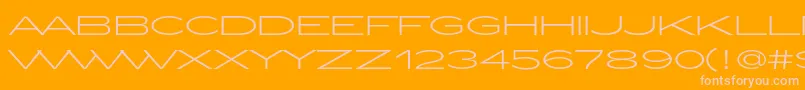 fuente ZeppelinLightOt – Fuentes Rosadas Sobre Fondo Naranja