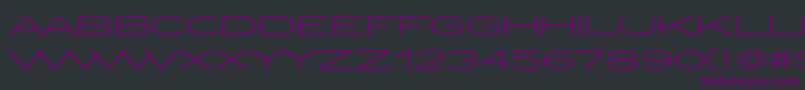 ZeppelinLightOt Font – Purple Fonts on Black Background