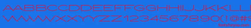 fuente ZeppelinLightOt – Fuentes Rojas Sobre Fondo Azul