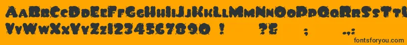 Ink Font – Black Fonts on Orange Background