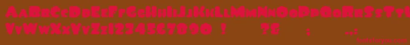 Ink Font – Red Fonts on Brown Background
