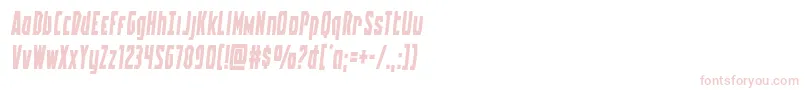 フォントBattleworldsemital – ピンクのフォント