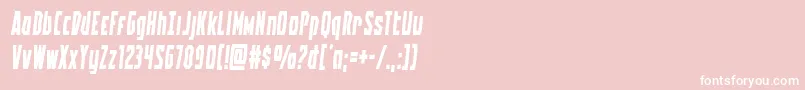 Battleworldsemital Font – White Fonts on Pink Background