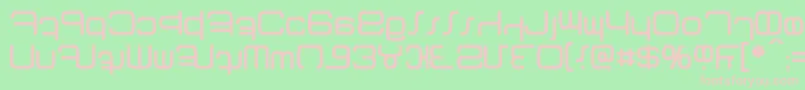 Betazed Font – Pink Fonts on Green Background