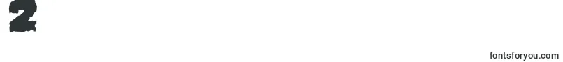 フォントDemolitionCrackBlack – フォント数字2