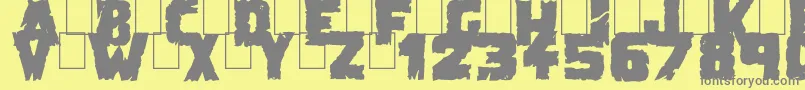 Más sobre la fuente DemolitionCrackBlack fuente DemolitionCrackBlack – Fuentes Grises Sobre Fondo Amarillo