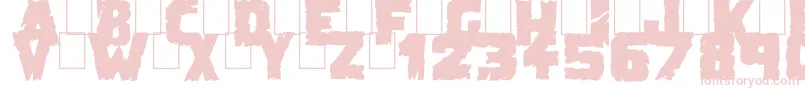 フォントDemolitionCrackBlack – ピンクのフォント