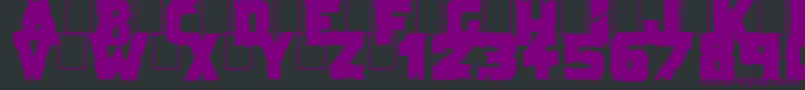 DemolitionCrackBlack Font – Purple Fonts on Black Background