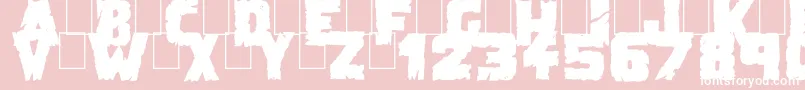 En savoir plus sur la police DemolitionCrackBlack Police DemolitionCrackBlack – polices blanches sur fond rose