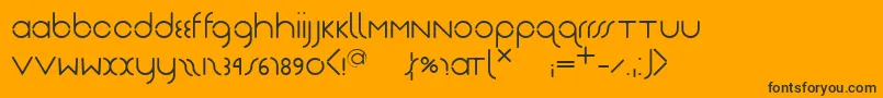 Nearjantschich Font – Black Fonts on Orange Background