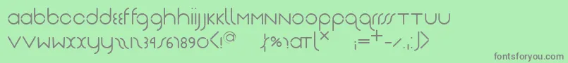 Nearjantschich Font – Gray Fonts on Green Background