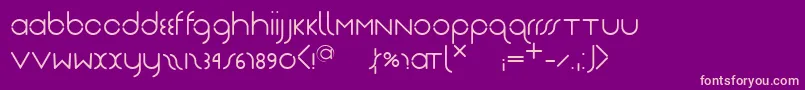 Nearjantschich Font – Pink Fonts on Purple Background