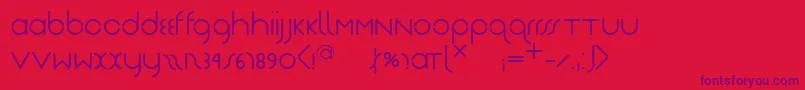 Nearjantschich-Schriftart – Violette Schriften auf rotem Hintergrund