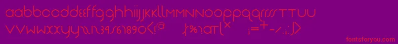 Nearjantschich Font – Red Fonts on Purple Background