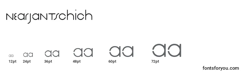 Nearjantschich Font Sizes