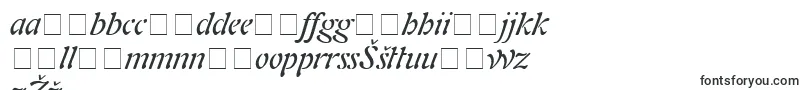 Шрифт PaletteSsiItalic – латышские шрифты