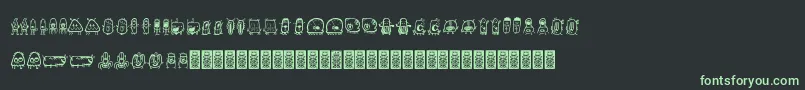More about Aliendcoxy Font Aliendcoxy Font – Green Fonts on Black Background