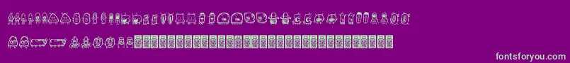 En savoir plus sur la police Aliendcoxy Police Aliendcoxy – polices vertes sur fond violet