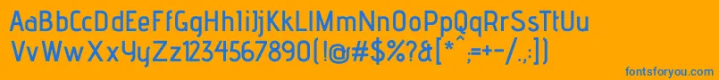 AdventproSemibold Font – Blue Fonts on Orange Background