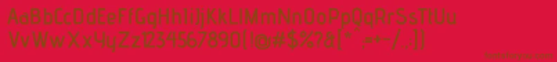 AdventproSemibold Font – Brown Fonts on Red Background