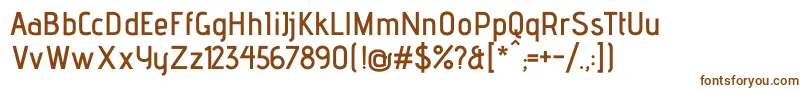 AdventproSemibold Font – Brown Fonts on White Background