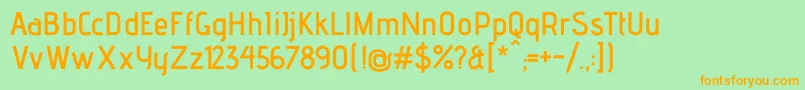AdventproSemibold Font – Orange Fonts on Green Background