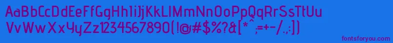 AdventproSemibold Font – Purple Fonts on Blue Background