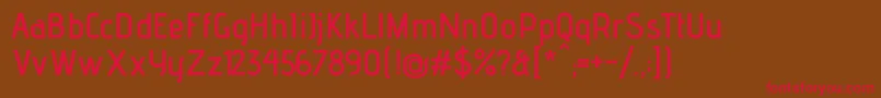 AdventproSemibold Font – Red Fonts on Brown Background