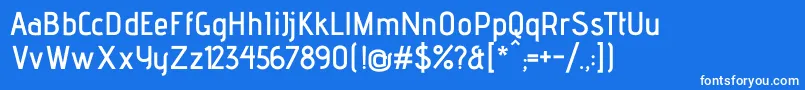AdventproSemibold Font – White Fonts on Blue Background