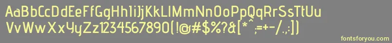 AdventproSemibold Font – Yellow Fonts on Gray Background
