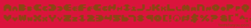 Police BalAstaralExpanded – polices brunes sur fond rouge