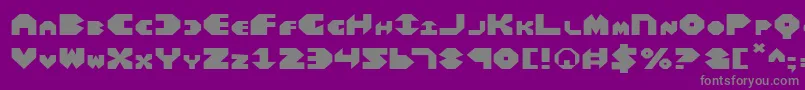 BalAstaralExpanded Font – Gray Fonts on Purple Background