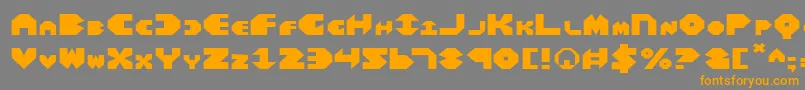 BalAstaralExpanded Font – Orange Fonts on Gray Background