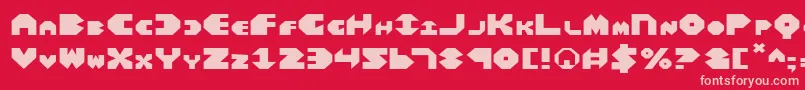 BalAstaralExpanded Font – Pink Fonts on Red Background